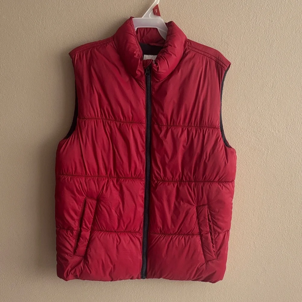 Old Navy Kids Red Puffer Vest Large 10-12